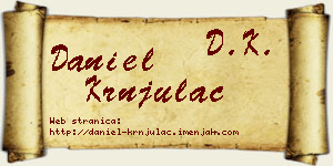 Daniel Krnjulac vizit kartica